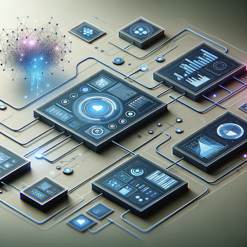 Dashboard digital conectado exibindo gráficos e fluxos de decisão automatizada com indicadores de transparência e controle, representando práticas sustentáveis em automação ética corporativa.