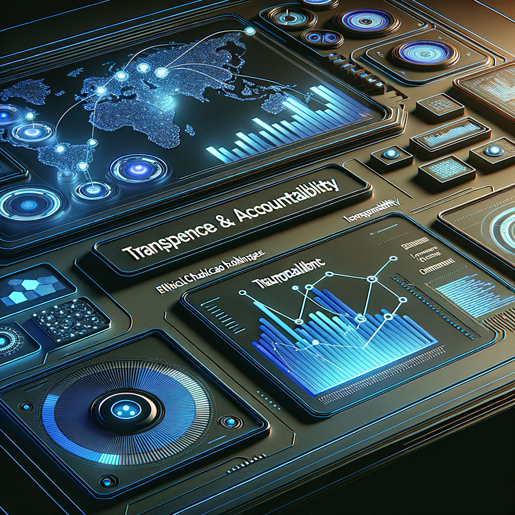 Dashboard futurista com fluxos de automação e indicadores de transparência em decisões de inteligência artificial no contexto corporativo