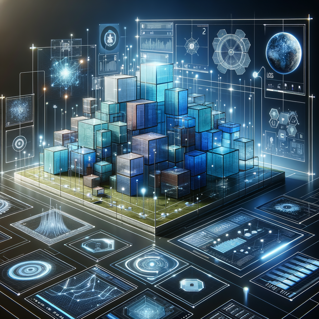 Arquitetura tecnológica com módulos conectados e dashboard digital ilustrando integrações e otimização de processos em automação empresarial.